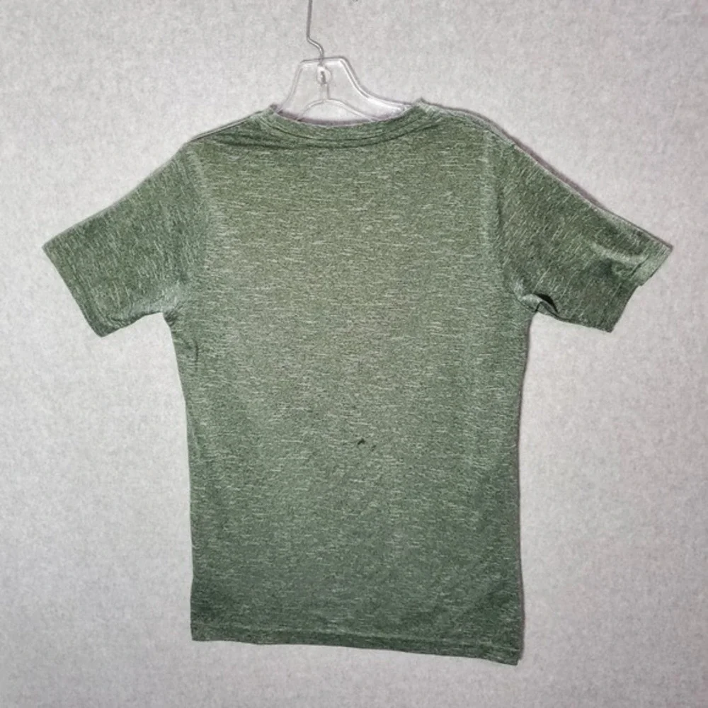 Cal Poly Mustangs Men T-Shirt Small Green‎ Logo Graphic Print Champion Crew Neck